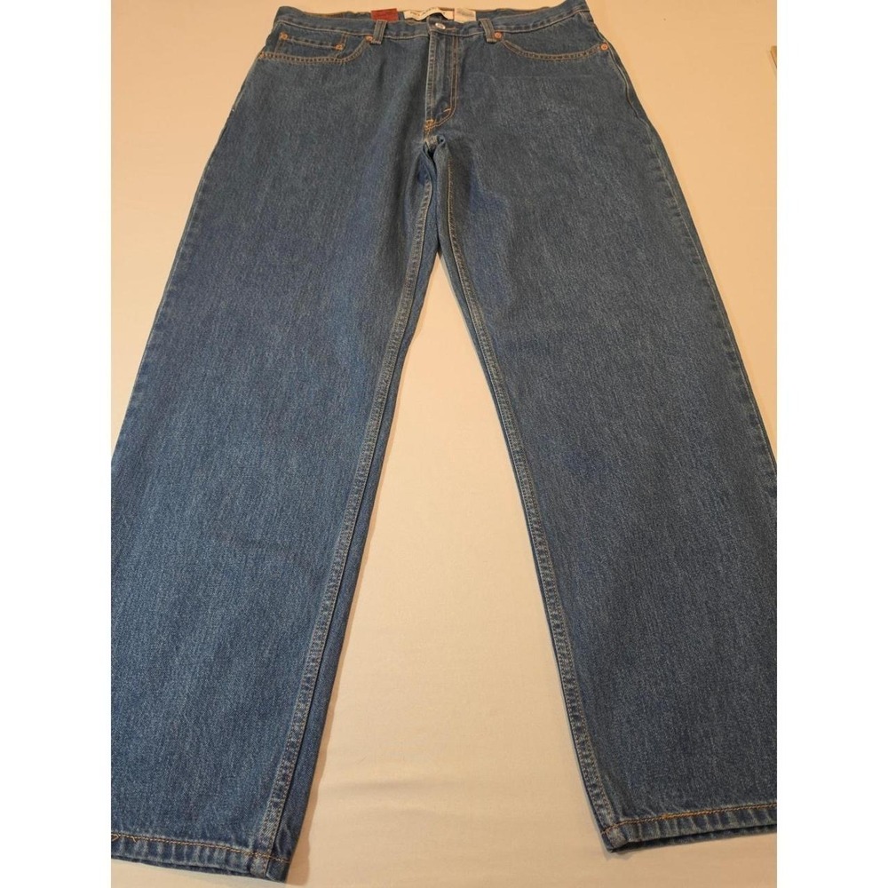 Levis 550 Relaxed Fit‎ Tapered Leg Jeans Mens 38x30 Blue Denim NWT Vintage